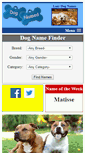 Mobile Screenshot of dognamed.com